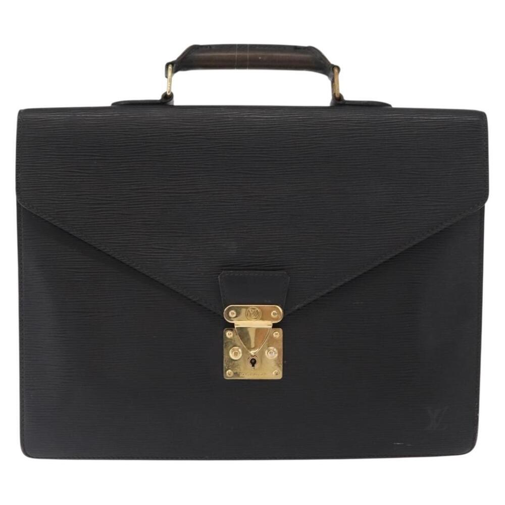 LOUIS VUITTON Epi Serviette Conseiller Business Bag Black M54422 LV Auth BA8581 - Picture 13 of 16